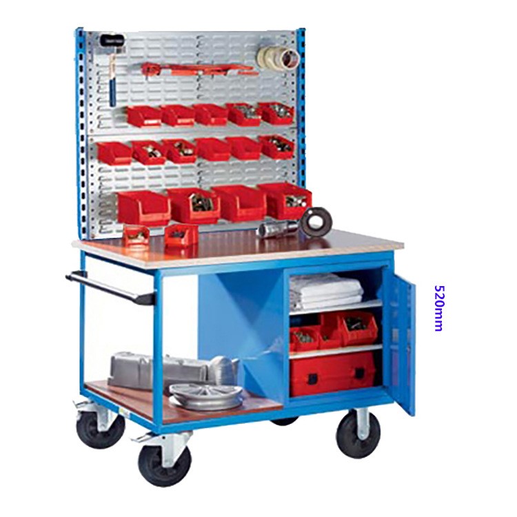 陜西西安直銷批發(fā)帶抽屜工具推車手推工具柜 汽修多功能工具箱