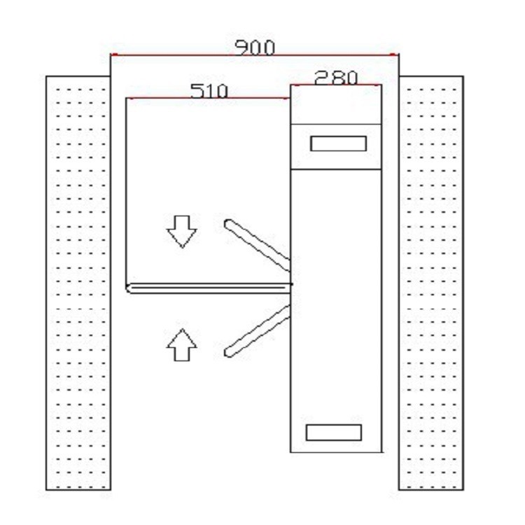 源頭工廠直營(yíng)三輥閘適用于工廠景區(qū)展覽館電影院碼頭火車站汽車站