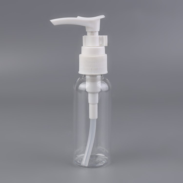 護(hù)膚品包裝 50ml夾子泵瓶 按壓式PET瓶 便攜式沐浴露洗發(fā)水分裝瓶