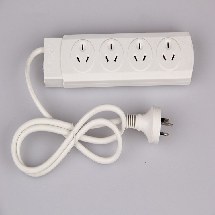 澳规插排电源线 saa多功能四位插线板 防雷4孔拖线板插座