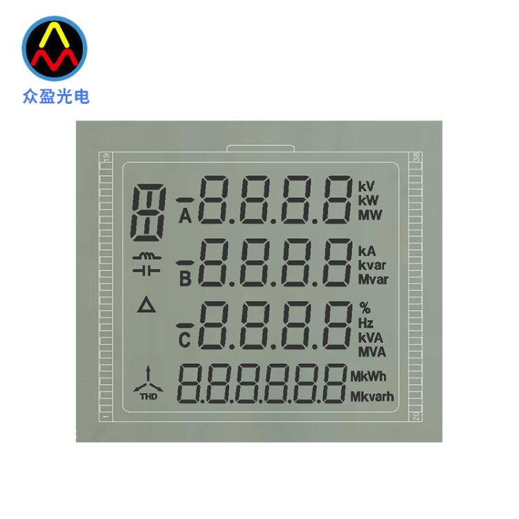 預(yù)付費(fèi)電表LCD顯示屏 智能電度表顯示液晶屏 液晶多功能電表屏