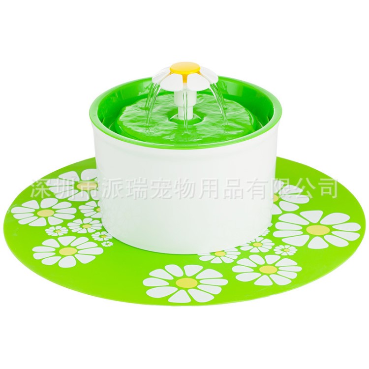 小花寵物自動(dòng)飲水機(jī)飲水器犬貓用循環(huán)飲水器狗狗貓咪用現(xiàn)貨批發(fā)
