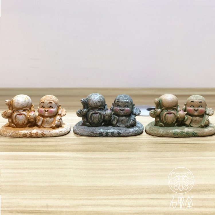 供應(yīng)石敢堂之福壽雙全佛樹脂擺件 旅游文創(chuàng)禮品室內(nèi)裝飾定制批發(fā)