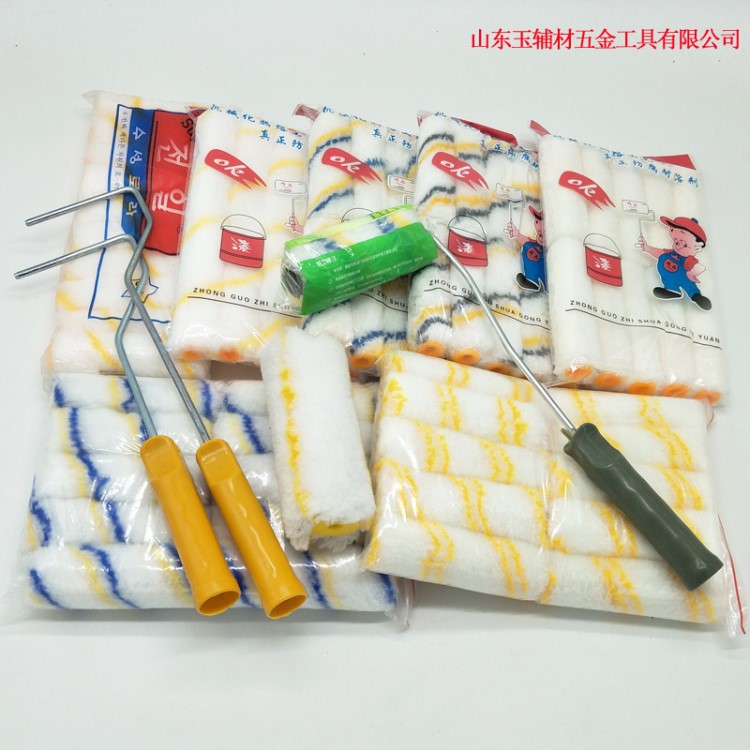 耐溶劑無死角小滾筒滾芯4寸迷你油漆刷子 船用小拇指滾筒刷毛刷