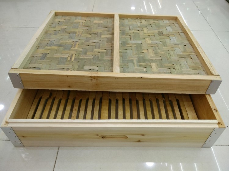 可订做 长方形木蒸笼馒头竹制木制蒸包子方型蒸笼屉50*40