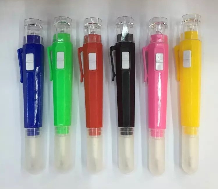 精美LED塑料手電筒寫字筆 小學(xué)生LED寫字筆 商務(wù)贈品