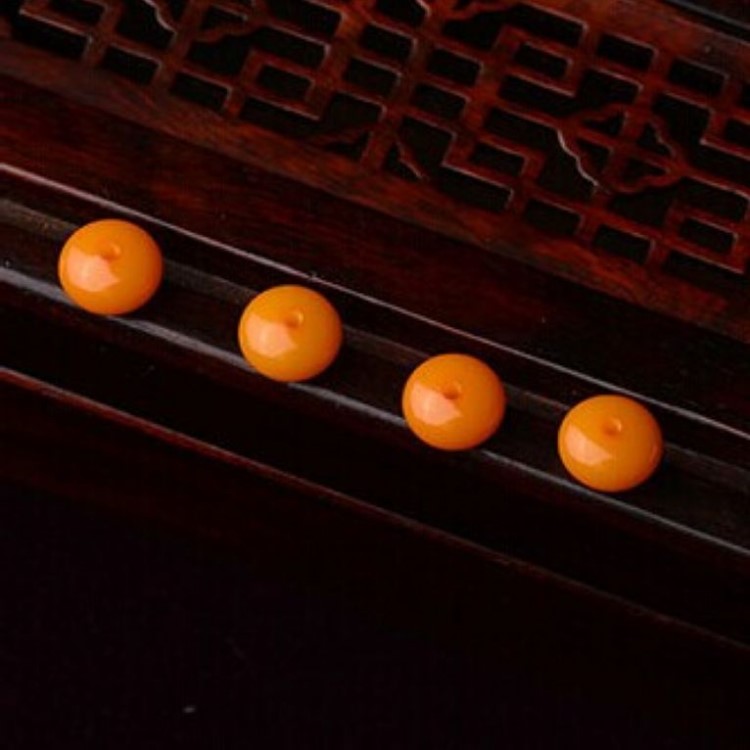 莎菲 6A天然波蘭老蜜蠟隔片珠 琥珀蜜蠟散珠 盤珠子 DIY批發