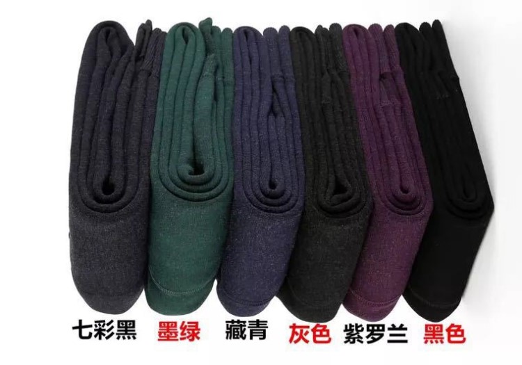 秋冬350g七彩棉大碼打底褲/修身顯瘦腳踩外傳打底褲襪/加肥保暖褲