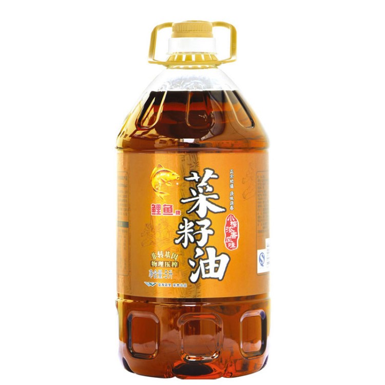 鲤鱼牌 小榨风味菜籽油5L 食用油 非转基因 物理压榨