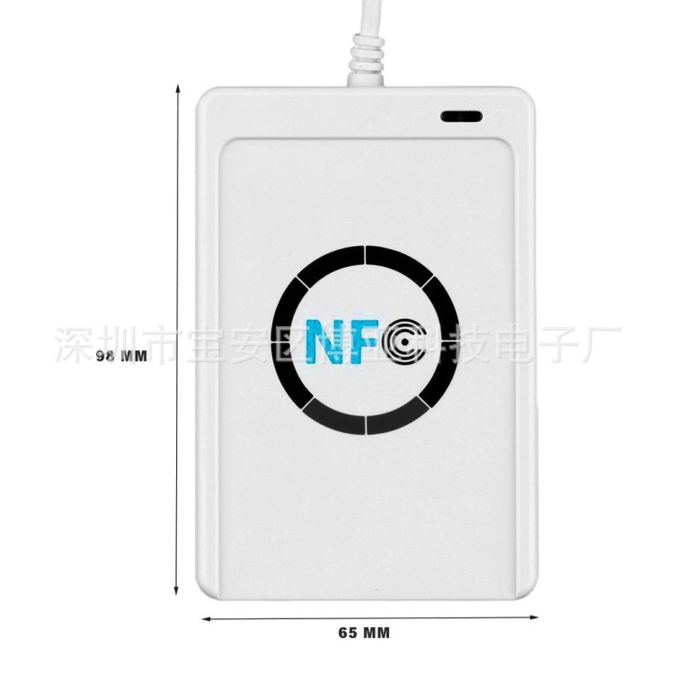 非接觸式 USB ACR122U NFC RFID智能卡讀卡器  5pcs M1卡