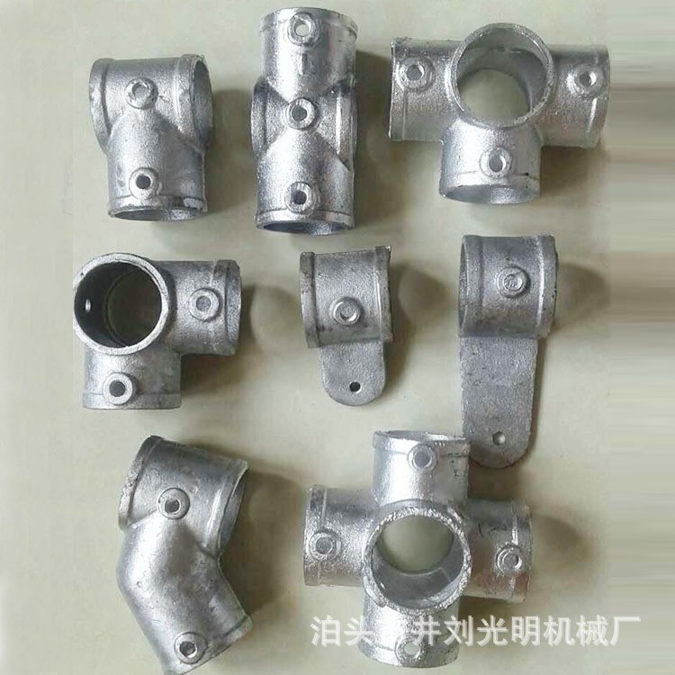 建筑工地樓梯扶手防護欄連接件工地定型化臨邊配件底座彎頭48鋼管