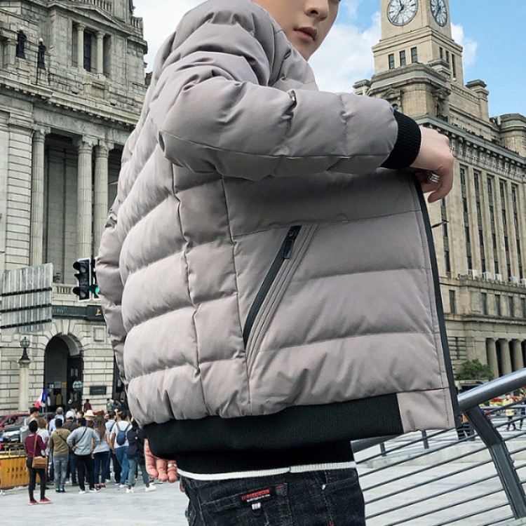 棉衣男士冬季外套2019款羽絨棉服韓版潮流修身帥氣棒球領(lǐng)夾克棉襖
