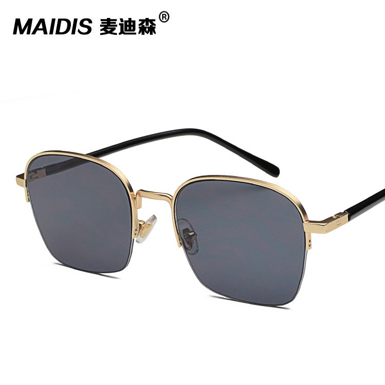 時(shí)尚男士 女士 太陽(yáng)鏡 金屬半框墨鏡 網(wǎng)紅明星潮流眼鏡7007