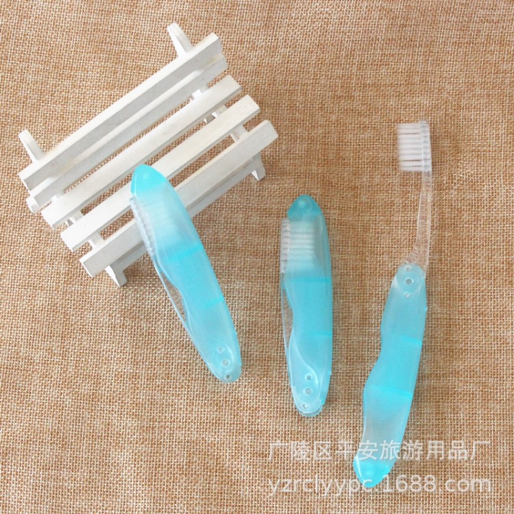 酒店賓館一次性折疊牙刷旅行用品套裝牙刷牙膏tooth brush批發(fā)