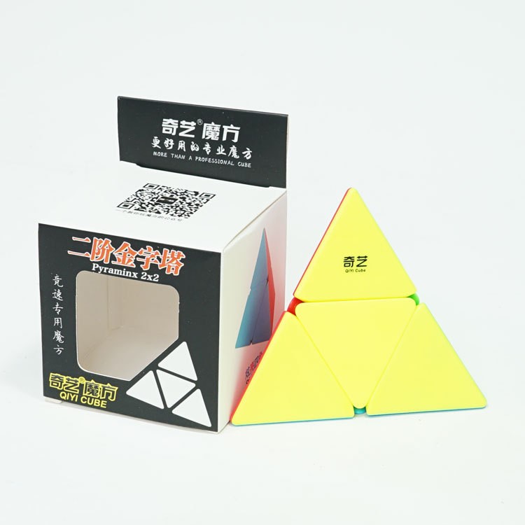 二階金字塔魔方奇藝彩色二階三角金字塔兒童益智玩具批發