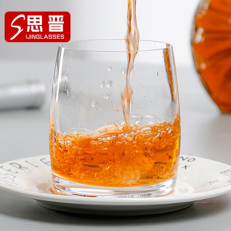 德國(guó)機(jī)吹玻璃杯子茶杯透明果汁飲料杯家用喝水杯威士忌杯現(xiàn)貨