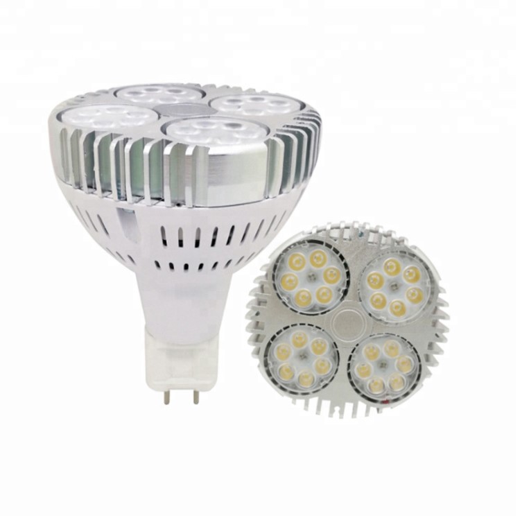 LED G12 PAR30 35W 高PF 隔离驱动 质保3年带风扇横插灯G12玉米灯