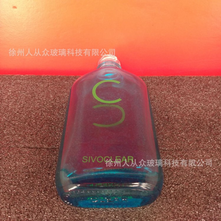 定制100ml毫升彩色喷涂烤花小酒瓶饮料瓶香水化妆品瓶深色玻璃瓶