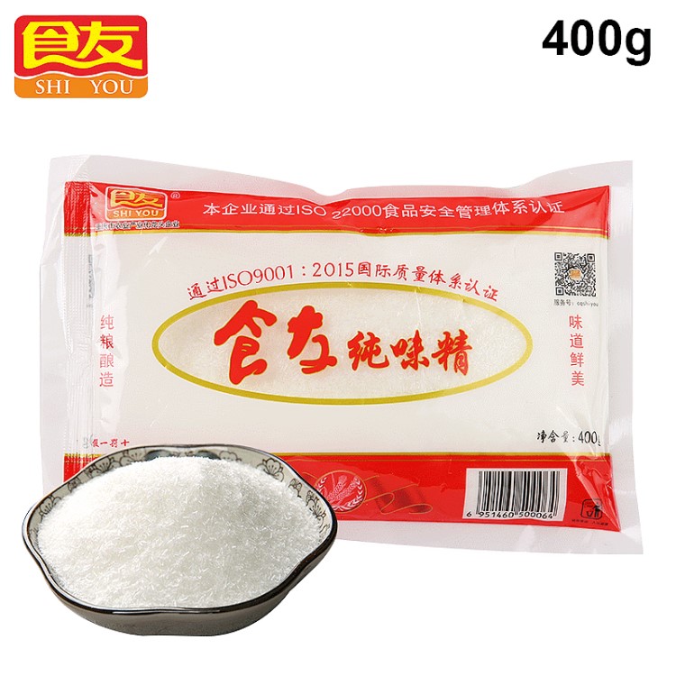 食友無(wú)鹽味精400g 調(diào)味品果蔬配方增味添加劑 全素食味精批發(fā)