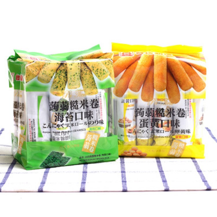 臺(tái)灣北田蛋能量棒糙米卷 非油炸食品兒童休閑零食品180g 一件代發(fā)