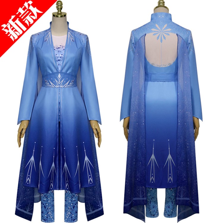 冰雪奇緣2cos服成人 Elsa冰雪公主裙艾莎全套禮服安娜公主cosplay