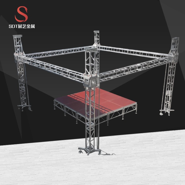 鋁合金舞臺(tái)廠家定制移動(dòng)升降拼裝T臺(tái) 定做大型戶外演出活動(dòng)舞臺(tái)架