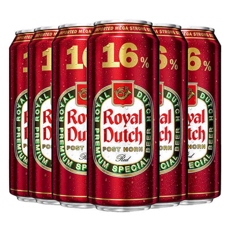 整箱罐装骑士16度烈性啤酒 法国Royal Dutch500ml*24瓶