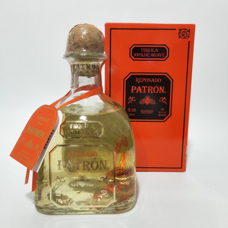 墨西哥Patron Reposado培恩金龙舌兰酒750ml 特基拉酒TEQUILA