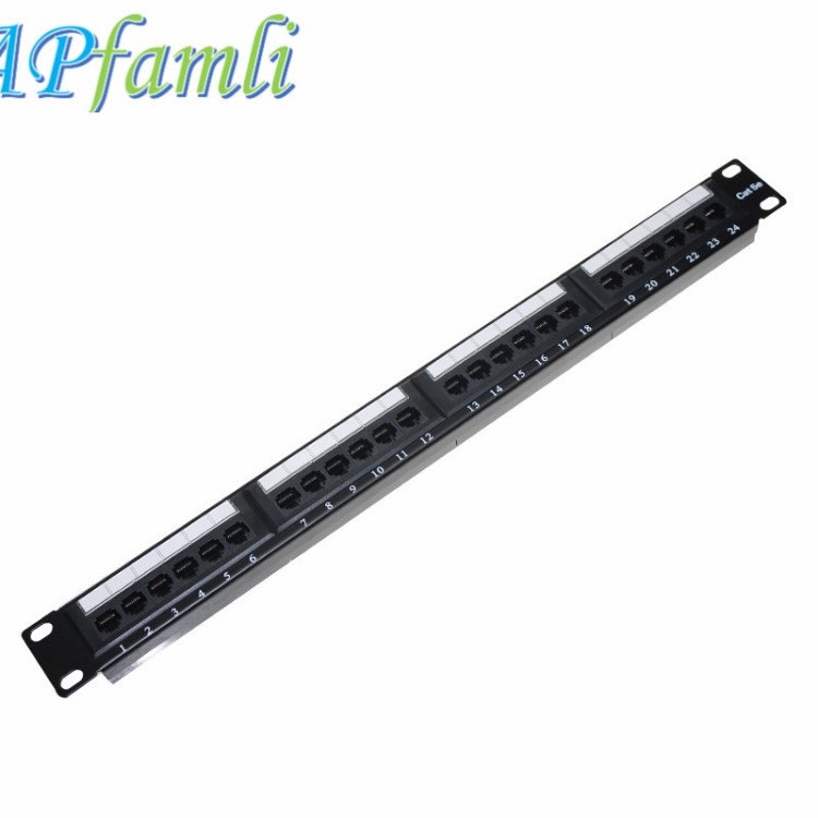 工廠定制UTP24口工程專用六類非屏蔽網絡配線架