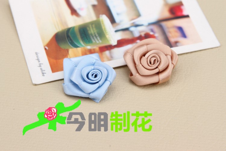 韩版diy 手工小花 发饰胸花手捧花礼品装饰 涤纶小玫瑰