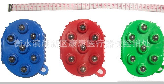 廠家定做 滾輪七龍珠按摩器 保健器材 全身按摩七鋼珠