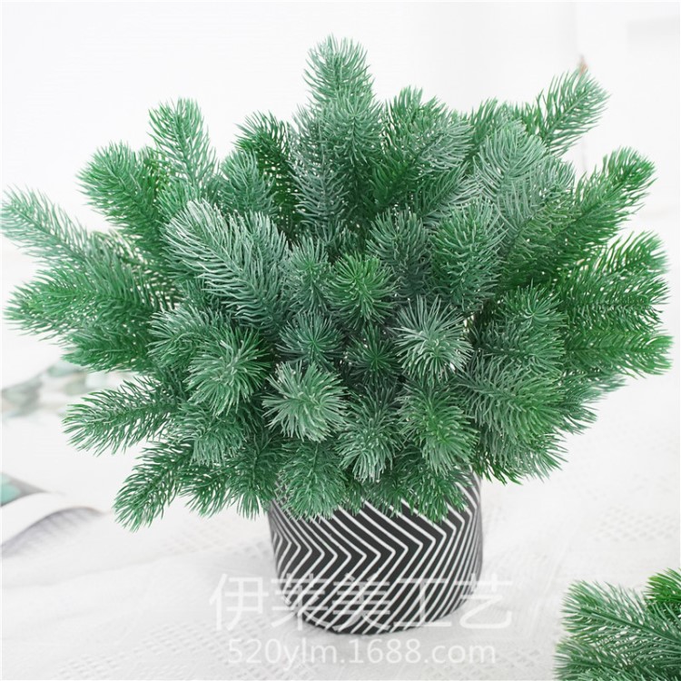 【新品現(xiàn)貨】仿真松針草 松針樹枝 綠色植物水草圣誕裝飾布景道具