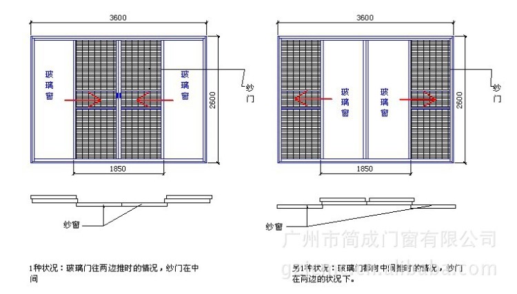 廠家供應(yīng)藝雅樂法式推拉紗窗門 防蚊紗窗 防蚊窗紗