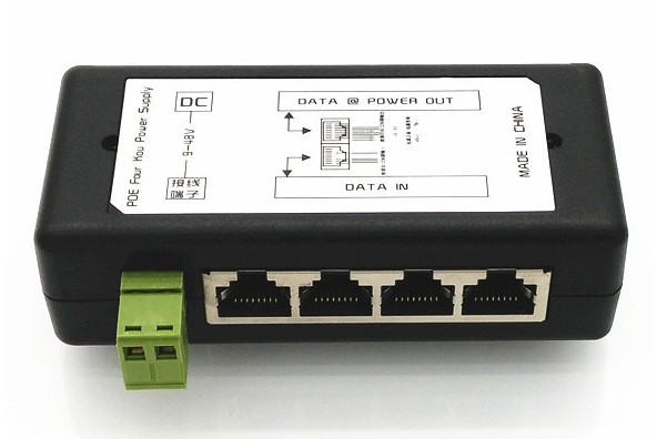 4路POE中跨 4進(jìn)4出POE集中供電器 POE集中供電模塊 弱電箱供電器