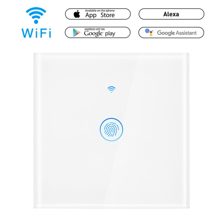 廠家直銷WIFI開關(guān)墻壁觸摸開關(guān)智能開關(guān)智能家居手機(jī)APP遙控開關(guān)