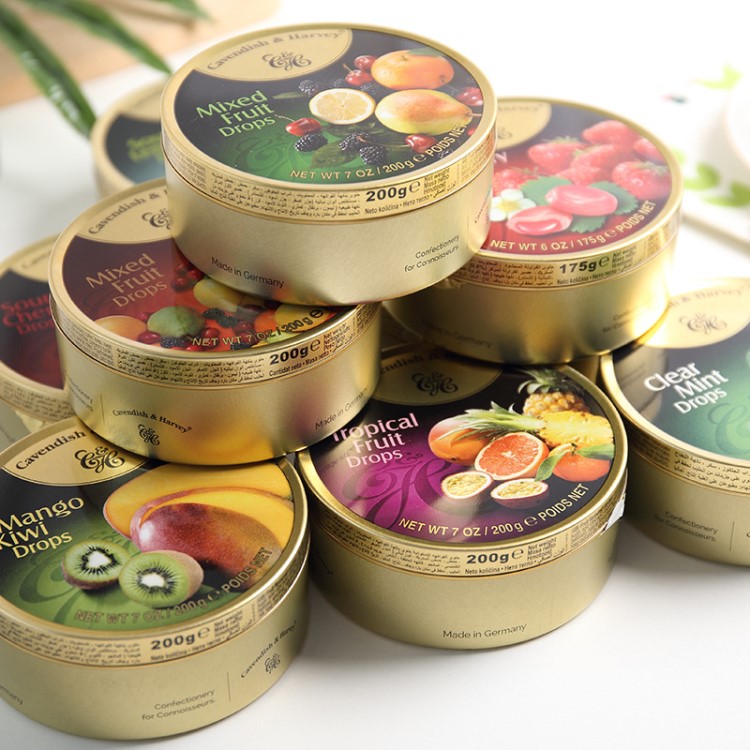 德國嘉云糖嘉云斯什錦果味 多個味200g*9盒/組 整箱6組54罐