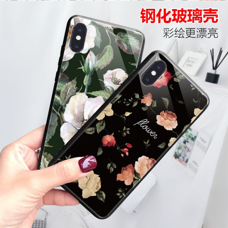 廠家直銷適用蘋果11Promax玻璃手機(jī)殼iphone x保護(hù)殼mate30配件