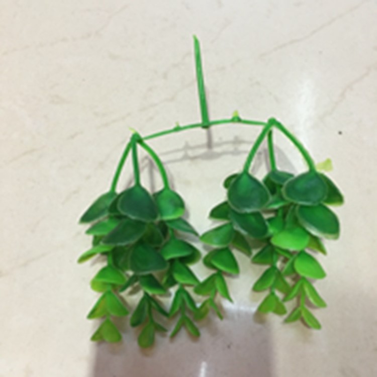 廠家直銷各種仿真水草假草魚缸草仿真花草裝飾等sc-1三叉大花生草