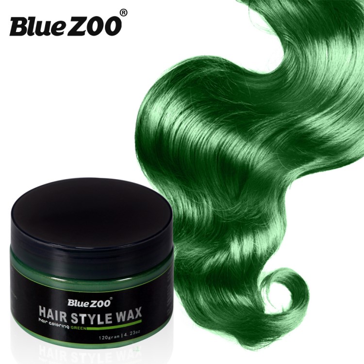 Blue ZOO一次性染發彩色發泥發蠟染發膏 奶奶灰 120g大容量 7色