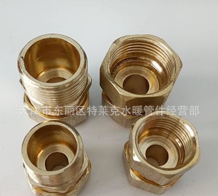 廠家直銷 精品黃銅外牙絲扣太陽能鋁塑管接頭 4分6分