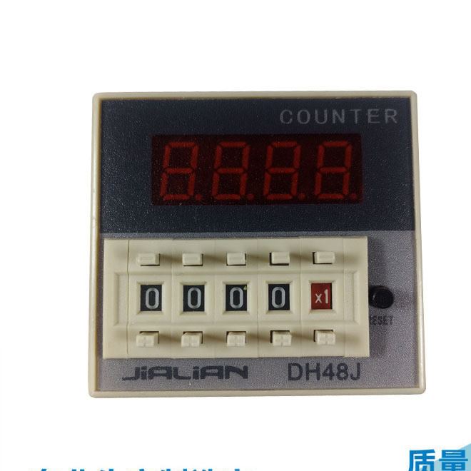 數(shù)顯DH48JA電子計數(shù)器預(yù)置計數(shù)繼電器220V 380v 24v 11腳保兩年