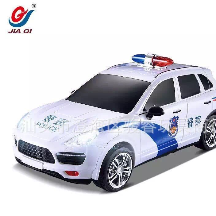 佳奇TT664J保時(shí)捷卡宴版警車遙控變形仿真一鍵變身汽車機(jī)器人