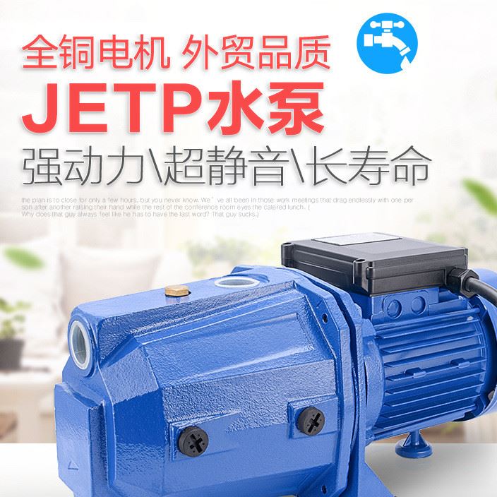 JET100P 1hp 全銅線自吸式噴射泵花園泵/大流量射流泵