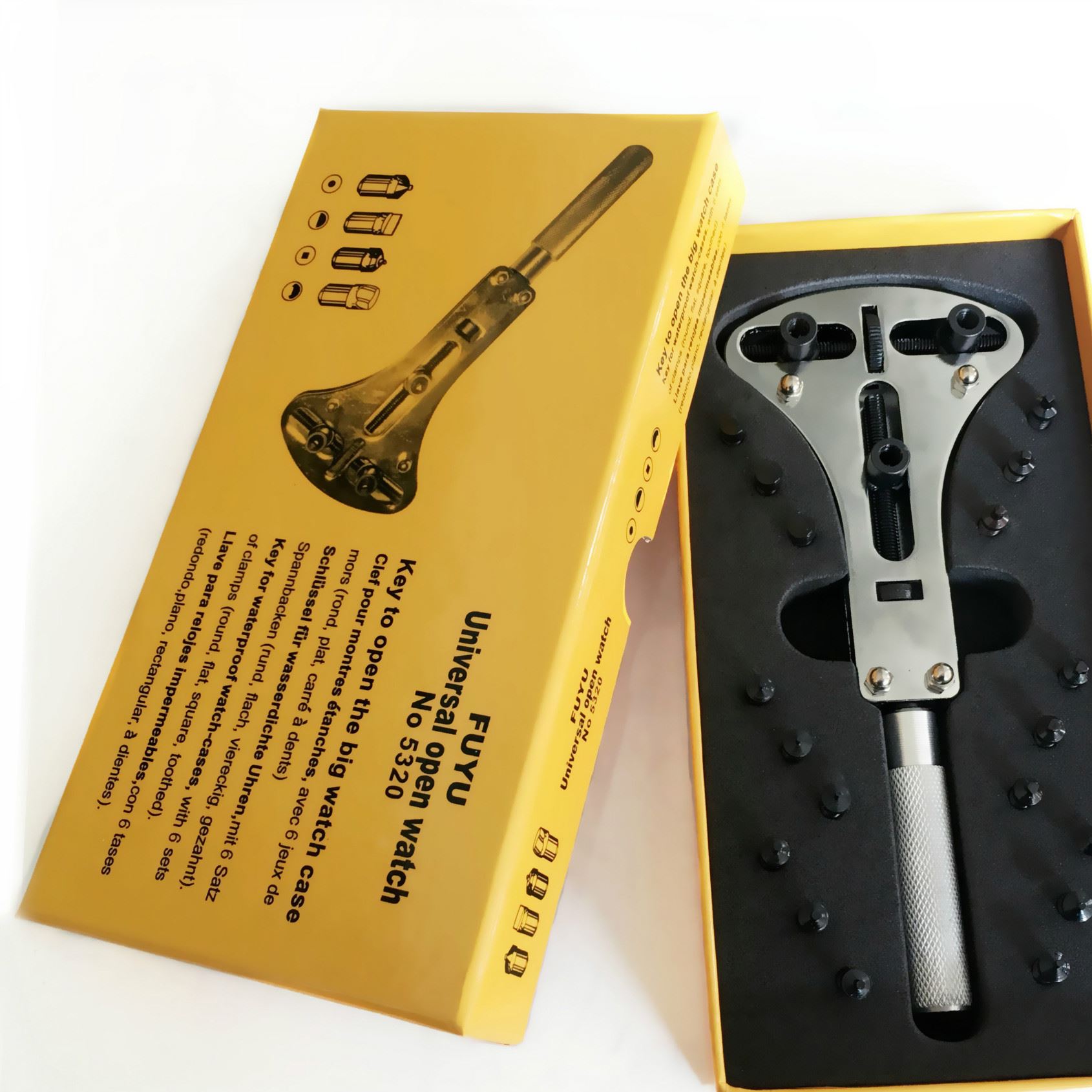 修表工具 開表器 三爪開 開底蓋可開55mm 三腳開 手表維修