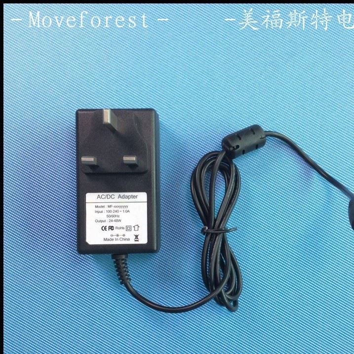 英規(guī)24V1A插墻式電源適配器足功率24WBS出線帶磁環(huán)充電器