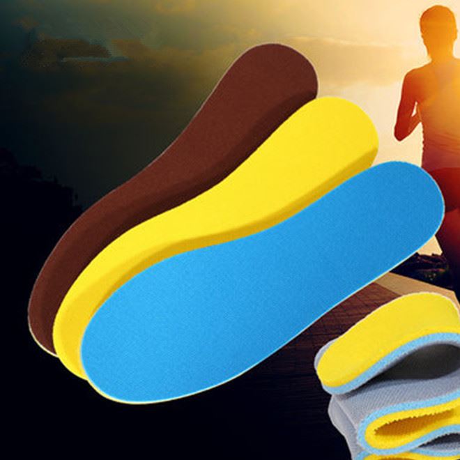 双层海波丽运动高弹减震鞋垫透气按摩吸汗鞋垫除臭防臭夏季鞋材