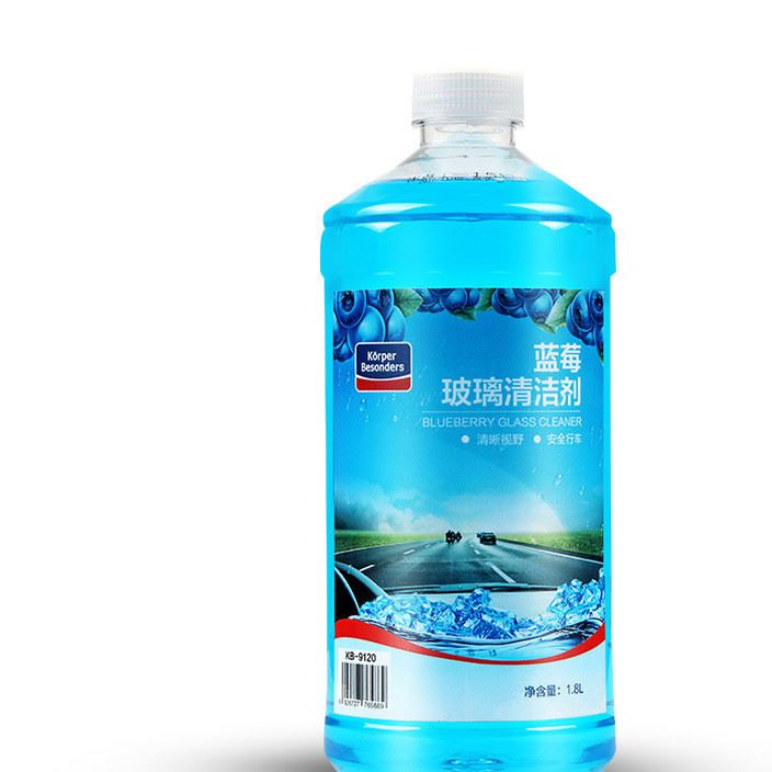 新品 藍(lán)莓玻璃水濃縮雨刷精1.8L固特威汽車玻璃水車用玻璃水批發(fā)