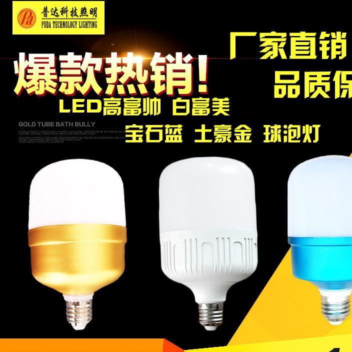 LED高富帅球泡灯 土豪金 白富美球泡 LED球泡灯  LED灯 超亮节能