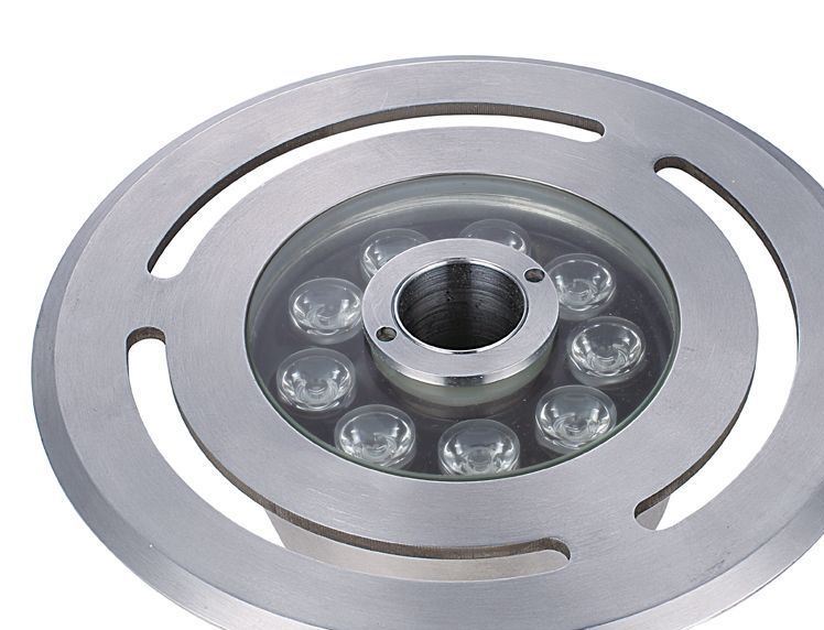 LED噴泉燈涌泉燈全不銹鋼水底燈LED6W9W12W暖光白光紅光紫光RGB