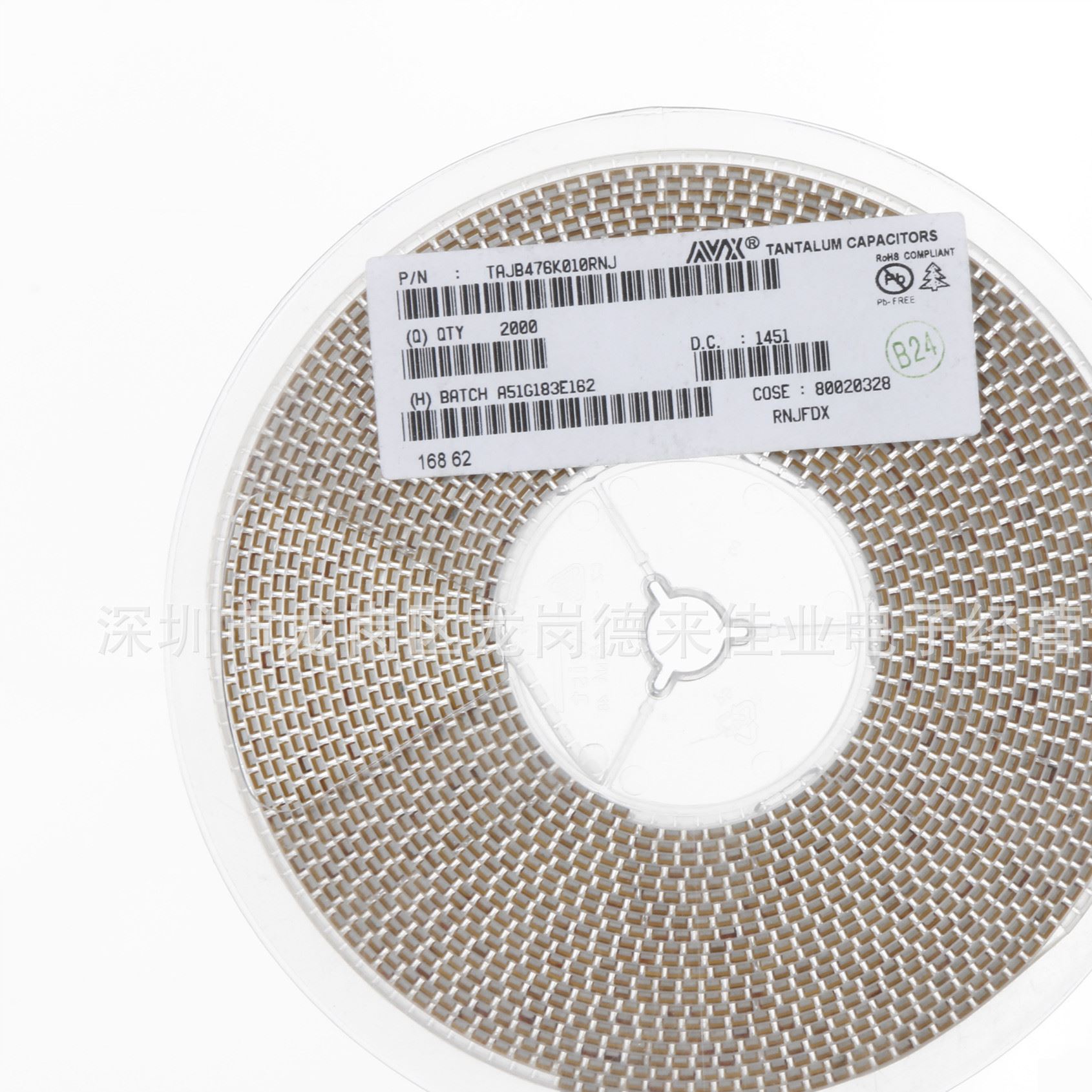 AVX濾波高頻大功率鉭電容軸向引出線 47UF 10V偏差&plusmn;10鉭電解電容